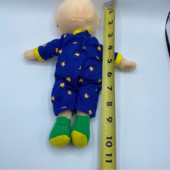 Vintage Caillou Plush with Blanket & Bunny 10” Stuffie Removable Outfit - Picture 7 of 9